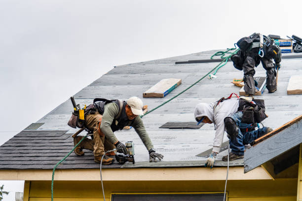 Professional Gutter Installation technician working in White Plains, MD